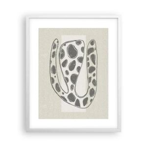 Affiche dans un cadre blanc - Poster - Une étrange créature - 40x50 cm