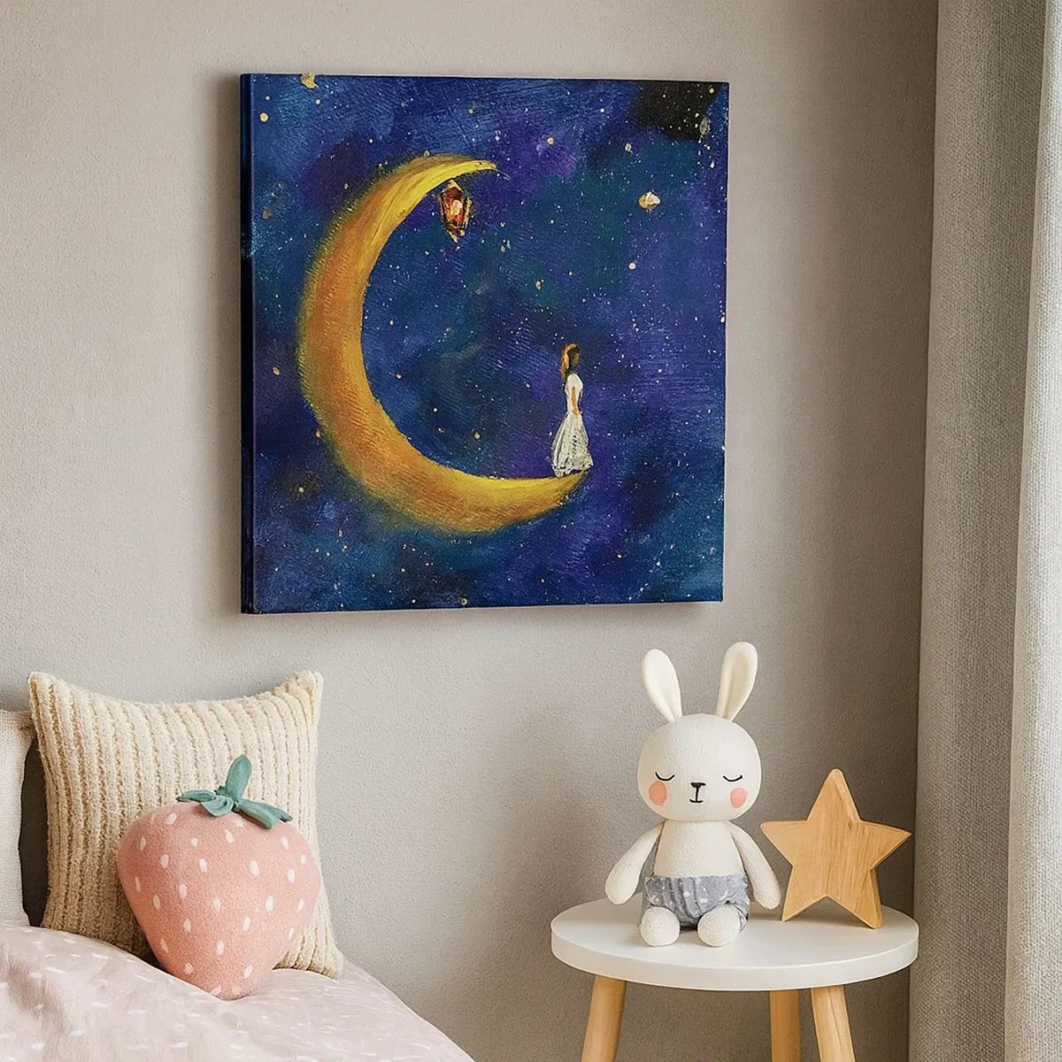 Impression sur toile - Image sur toile - Appel du monde - 30x30 cm