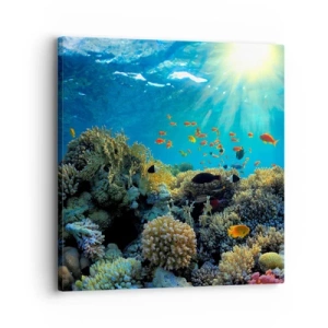 Impression sur toile - Image sur toile - Trésor sous-marin - 30x30 cm