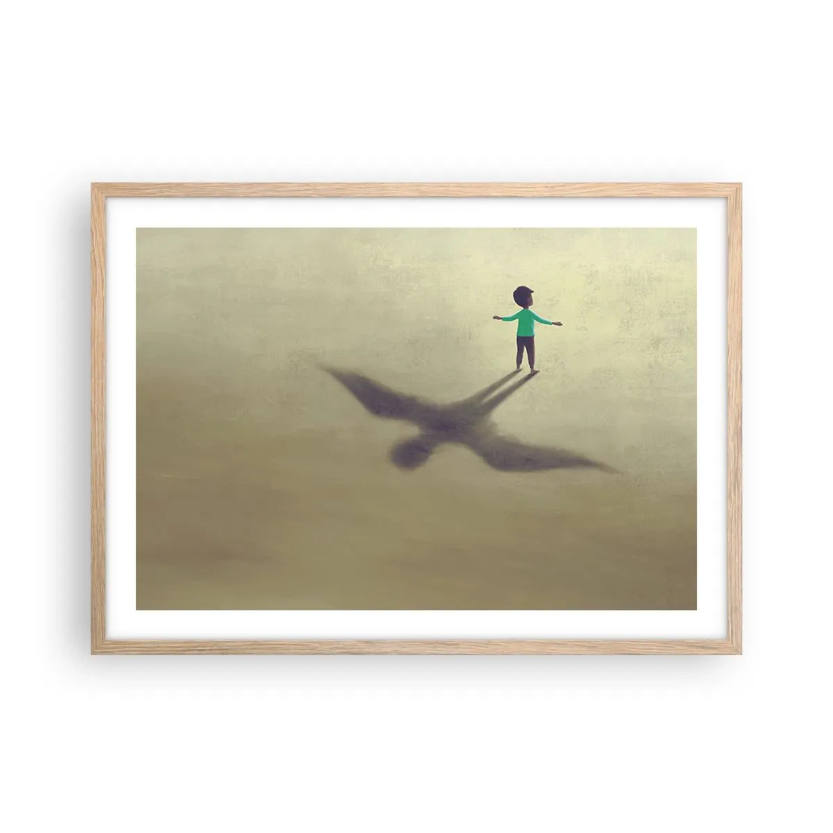 Affiche dans un chêne clair - Poster - Héros du futur - 70x50 cm