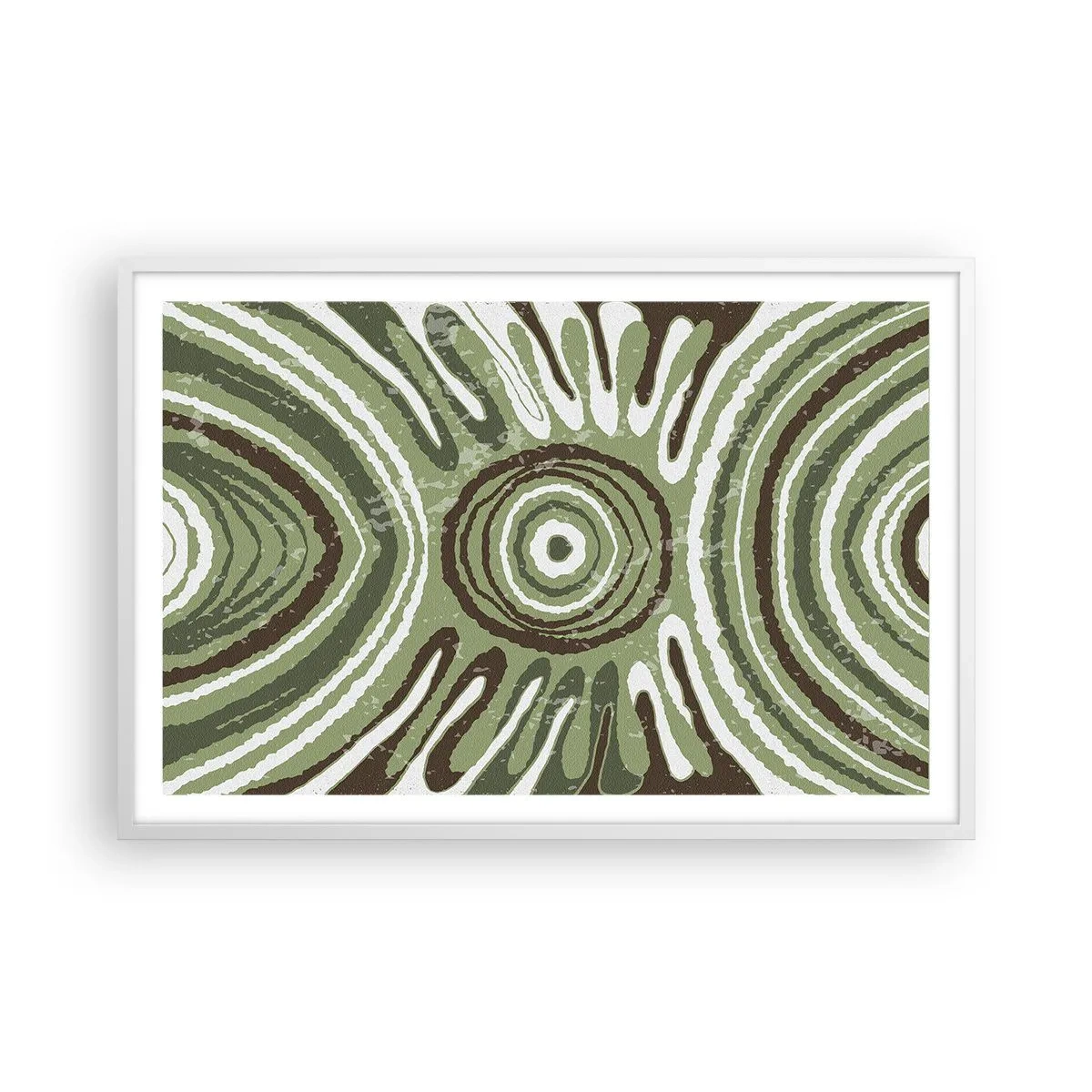 Affiche dans un cadre blanc - Poster - Une explosion d'émotions - 91x61 cm