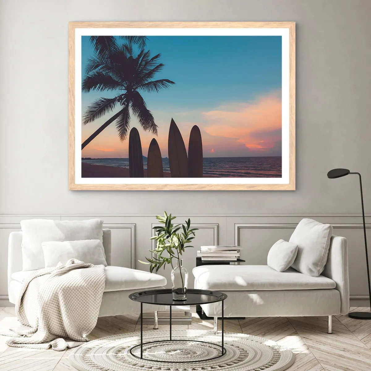 Affiche dans un chêne clair - Poster - Demain sera amusant aussi - 40x30 cm