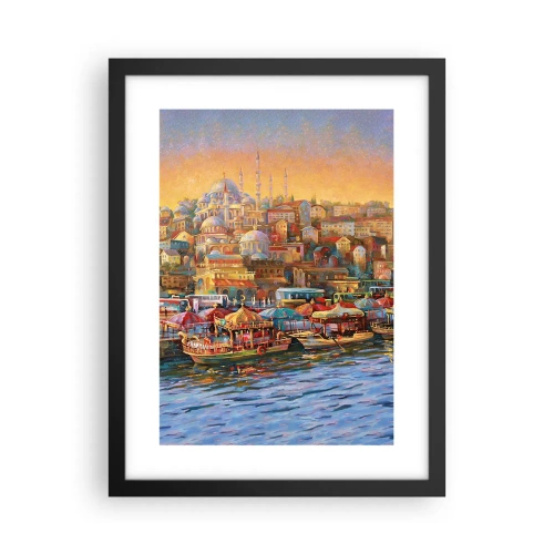Affiche dans un cadre noir - Poster - Conte d'Istanbul - 30x40 cm
