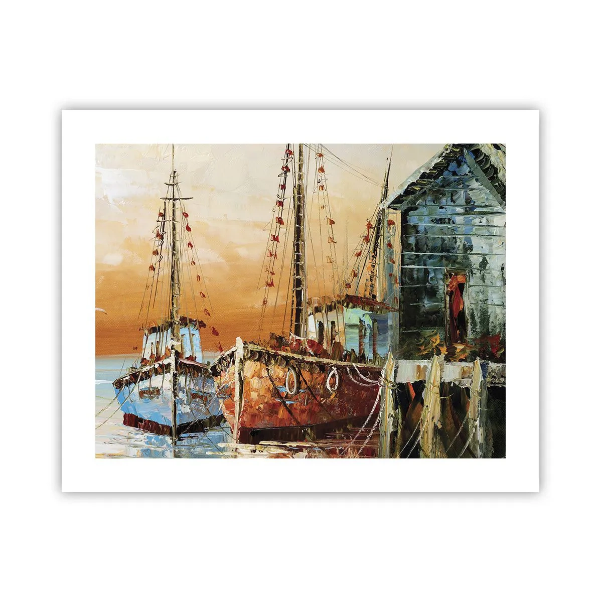 Affiche - Poster - Retour tranquille - 50x40 cm