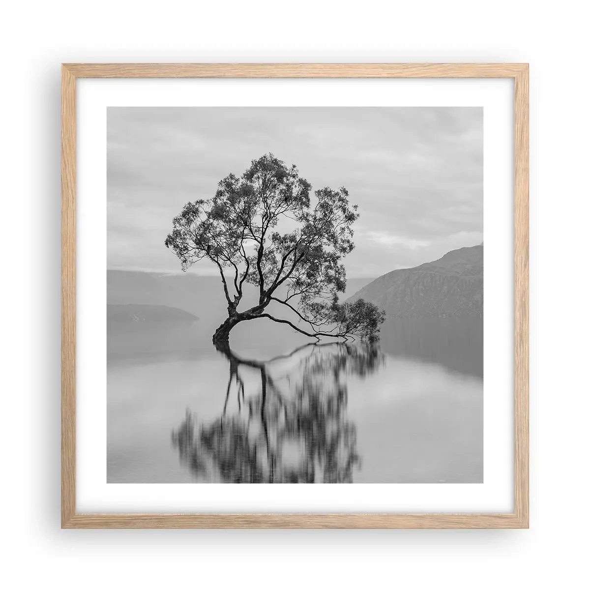 Affiche dans un chêne clair - Poster - Un tel pays existe - 50x50 cm