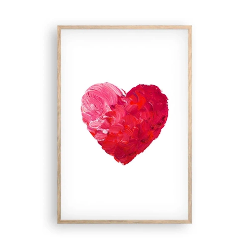 Affiche dans un chêne clair - Poster - All you need is love - 61x91 cm