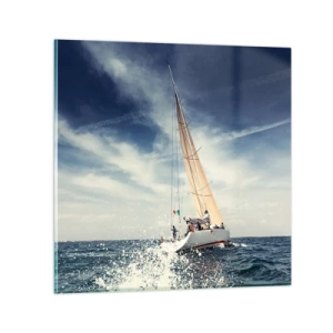 Impression sur verre - Image sur verre - Ils ne nous rattraperont pas ! - 30x30 cm