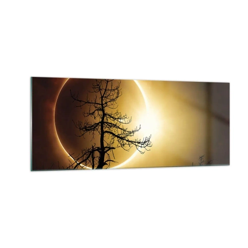 Impression sur verre - Image sur verre - Éclipse totale - 100x40 cm