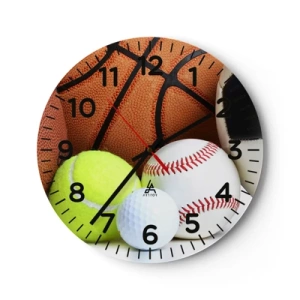 Horloge murale - Pendule murale - Le football nous connecte ! - 30x30 cm