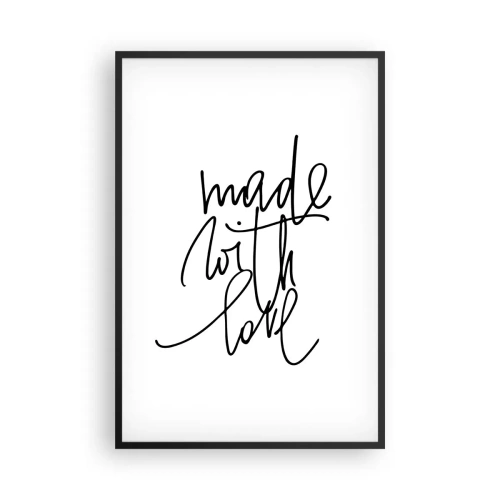 Affiche dans un cadre noir - Poster - La meilleure marque - 61x91 cm