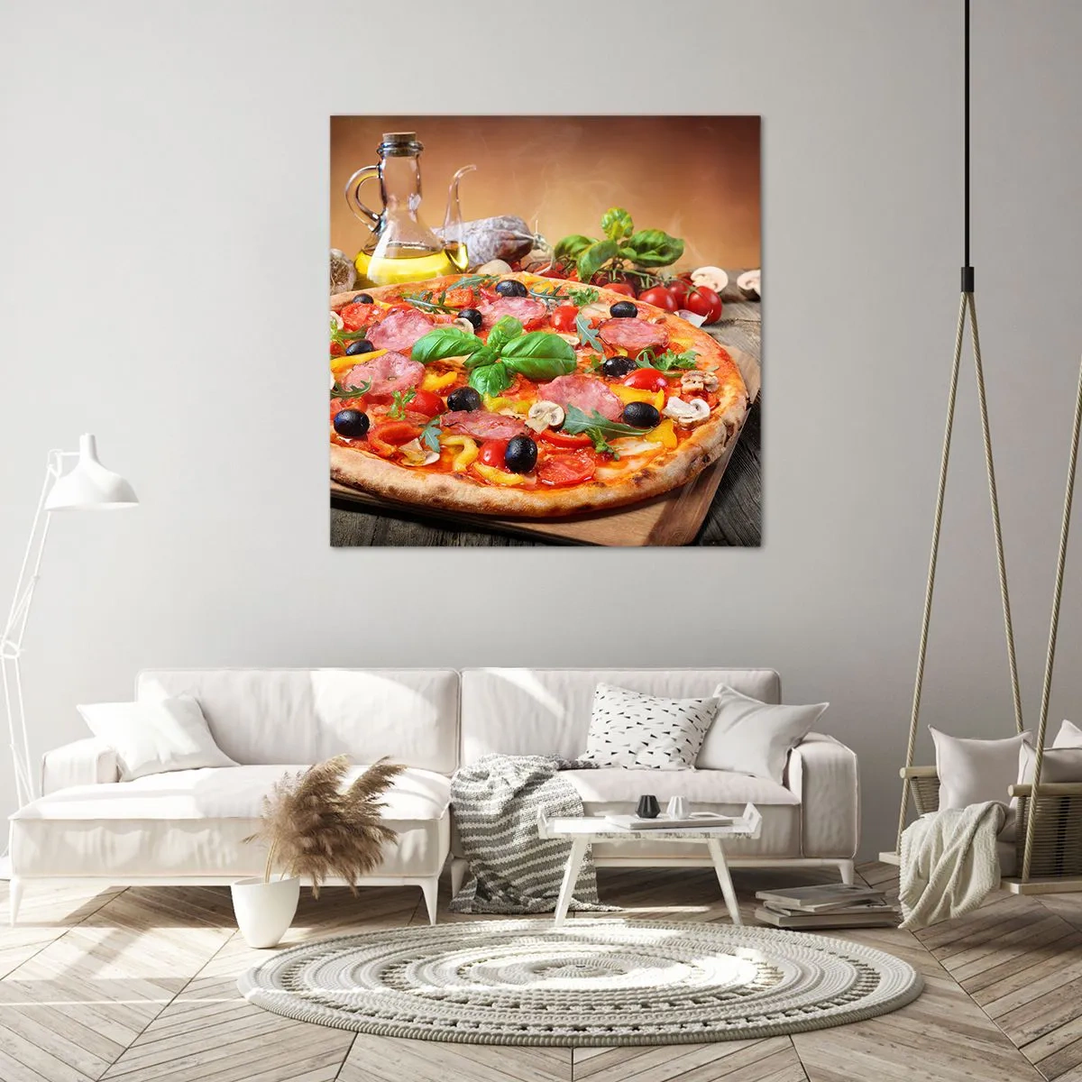 Impression sur toile - Image sur toile - Avec une vraie saveur italienne - 70x70 cm