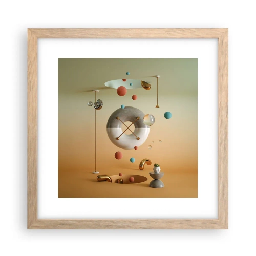 Affiche dans un chêne clair - Poster - Tout peut arriver - 30x30 cm