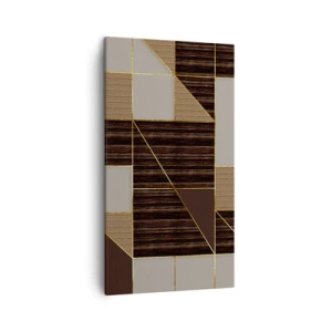 Impression sur toile - Image sur toile - Mozaique de bronze et d'or - 45x80 cm