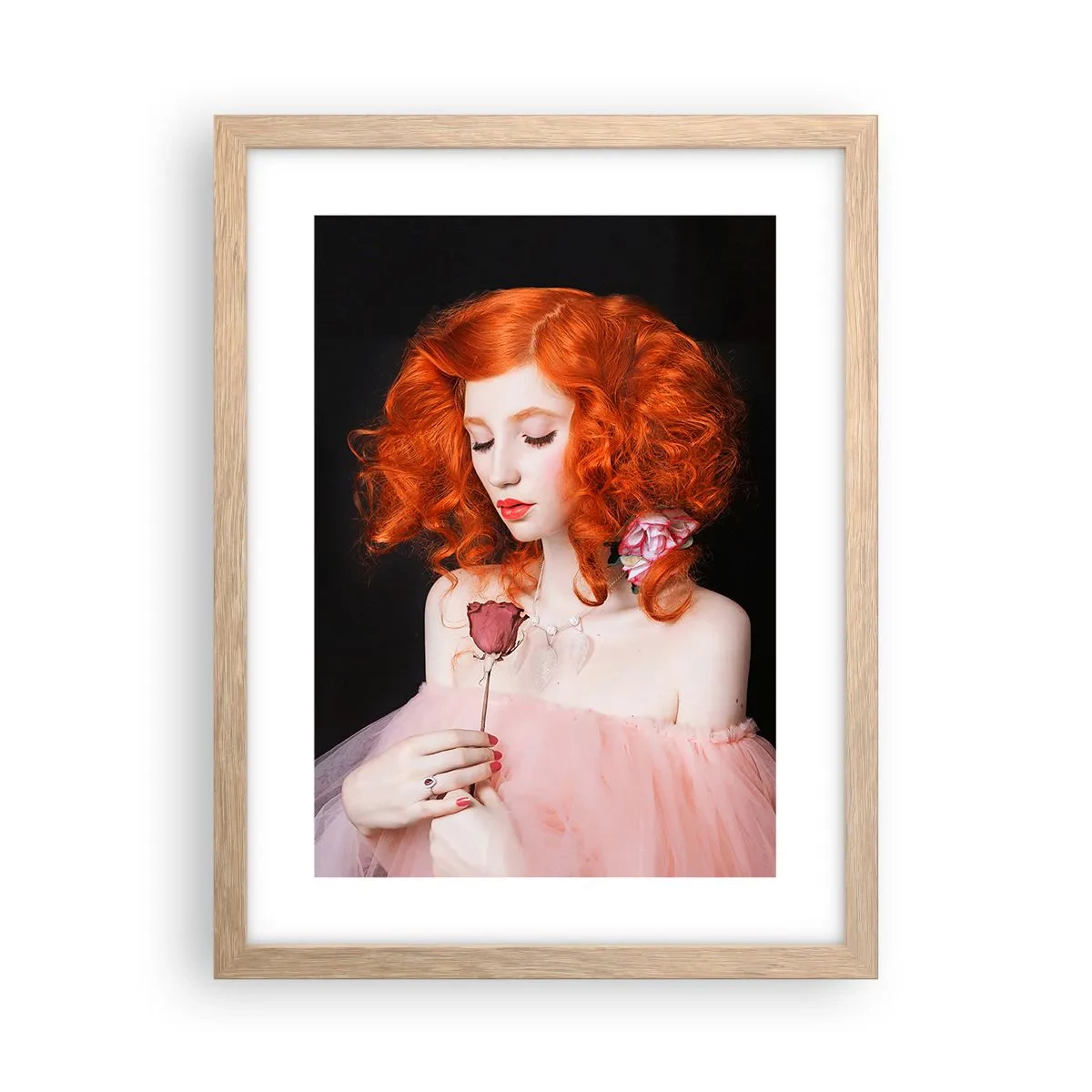 Affiche dans un chêne clair - Poster - De style baroque - 30x40 cm