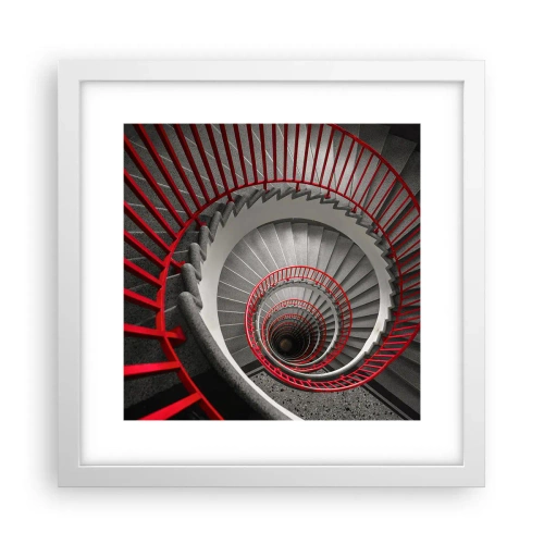 Affiche dans un cadre blanc - Poster - Amusement architectural - 30x30 cm