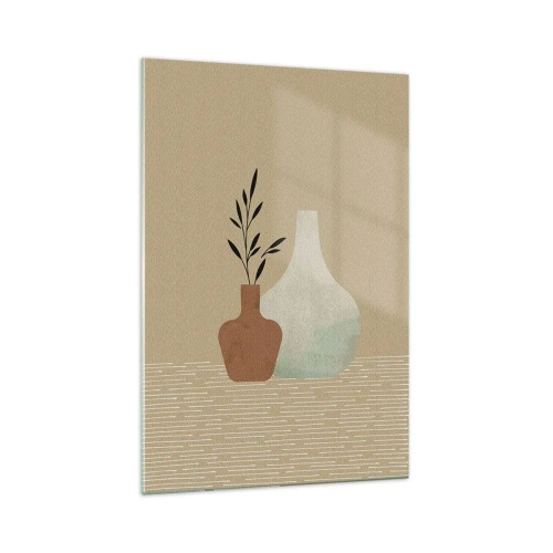 Impression sur verre - Image sur verre - Le vase et son idée - 70x100 cm