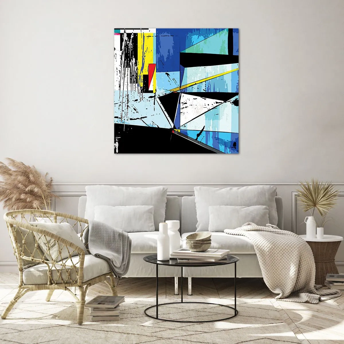 Impression sur verre - Image sur verre - Regardez le monde sous un certain angle… - 30x30 cm