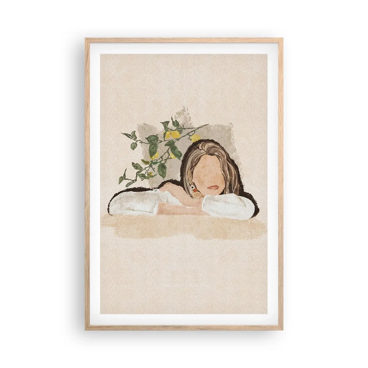 Affiche dans un chêne clair - Poster - La beauté du sud - 61x91 cm