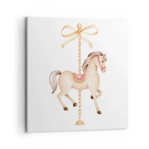 Impression sur toile - Image sur toile - Un trot gracieux - 60x60 cm