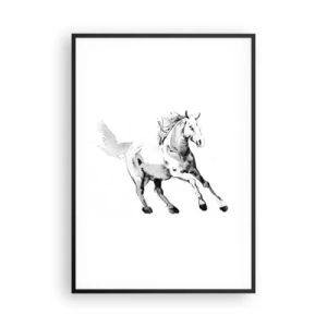 Affiche dans un cadre noir - Poster - Âme indomptée - 70x100 cm