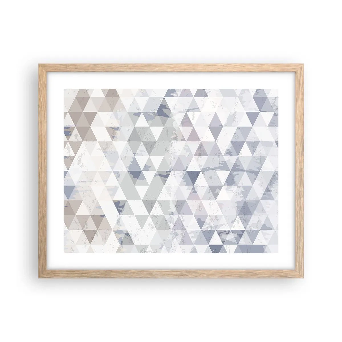 Affiche dans un chêne clair - Poster - En rythme de trois - 50x40 cm