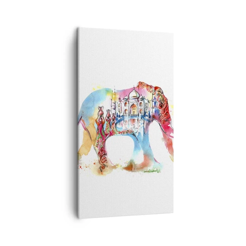 Impression sur toile - Image sur toile - Inde - l'aura de l'amour - 45x80 cm