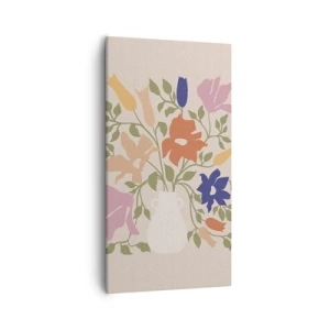 Impression sur toile - Image sur toile - Bouquet délicat - 55x100 cm