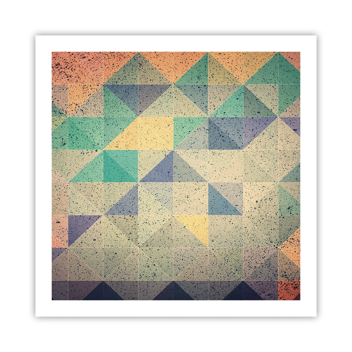 Affiche - Poster - République des triangles - 60x60 cm
