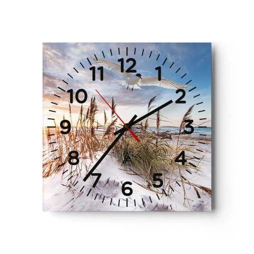 Horloge murale - Pendule murale - Vent de mer - 30x30 cm
