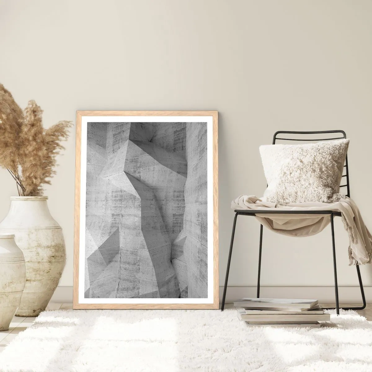 Affiche dans un chêne clair - Poster - Un vrai challenge - 61x91 cm