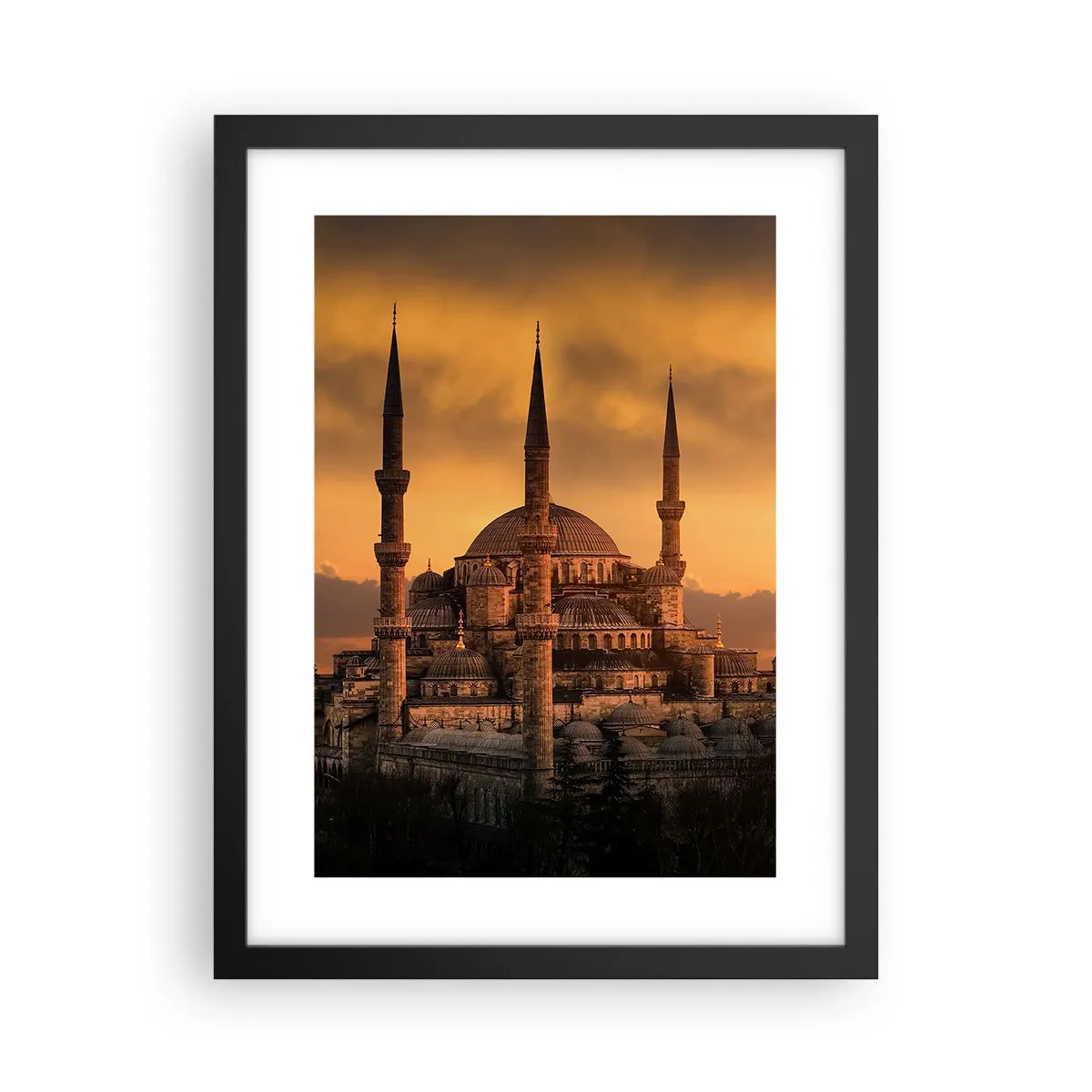 Affiche dans un cadre noir - Poster - Dieu est grand - 30x40 cm