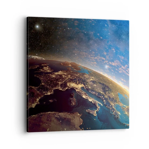 Impression sur toile - Image sur toile - Regardons-nous de loin - 40x40 cm