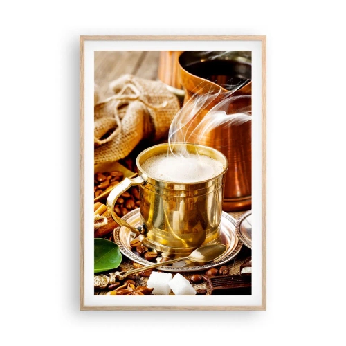 Affiche dans un chêne clair - Poster - Bonne journée! - 61x91 cm