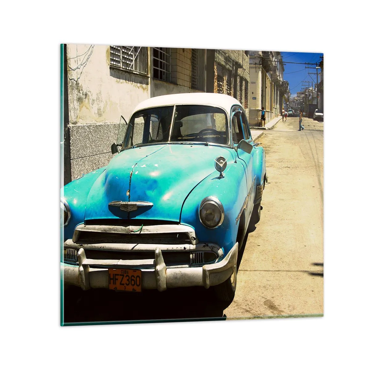 Impression sur verre - Image sur verre - Et vive Cuba ! - 60x60 cm