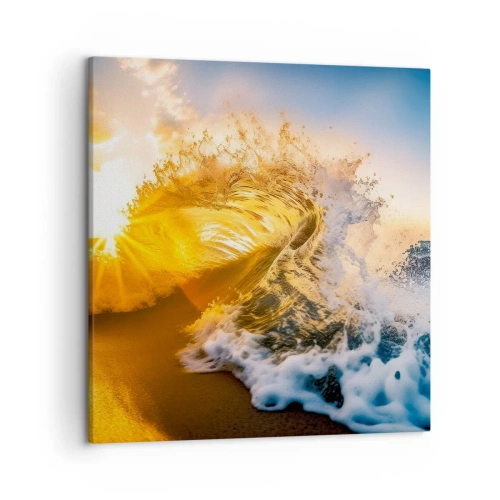 Impression sur toile - Image sur toile - S'amuser dans le sable - 50x50 cm