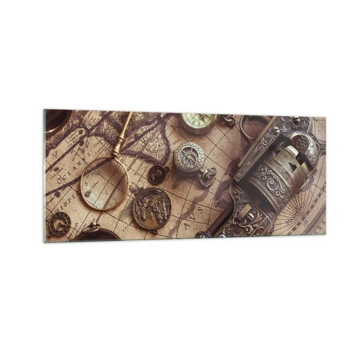 Impression sur verre - Image sur verre - L'aventure appelle - 100x40 cm