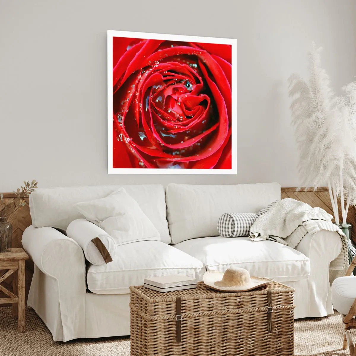Affiche - Poster - Dans les gouttes de rosée - 40x40 cm