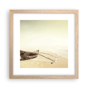 Affiche dans un chêne clair - Poster - Mémoire des mers du sud - 30x30 cm