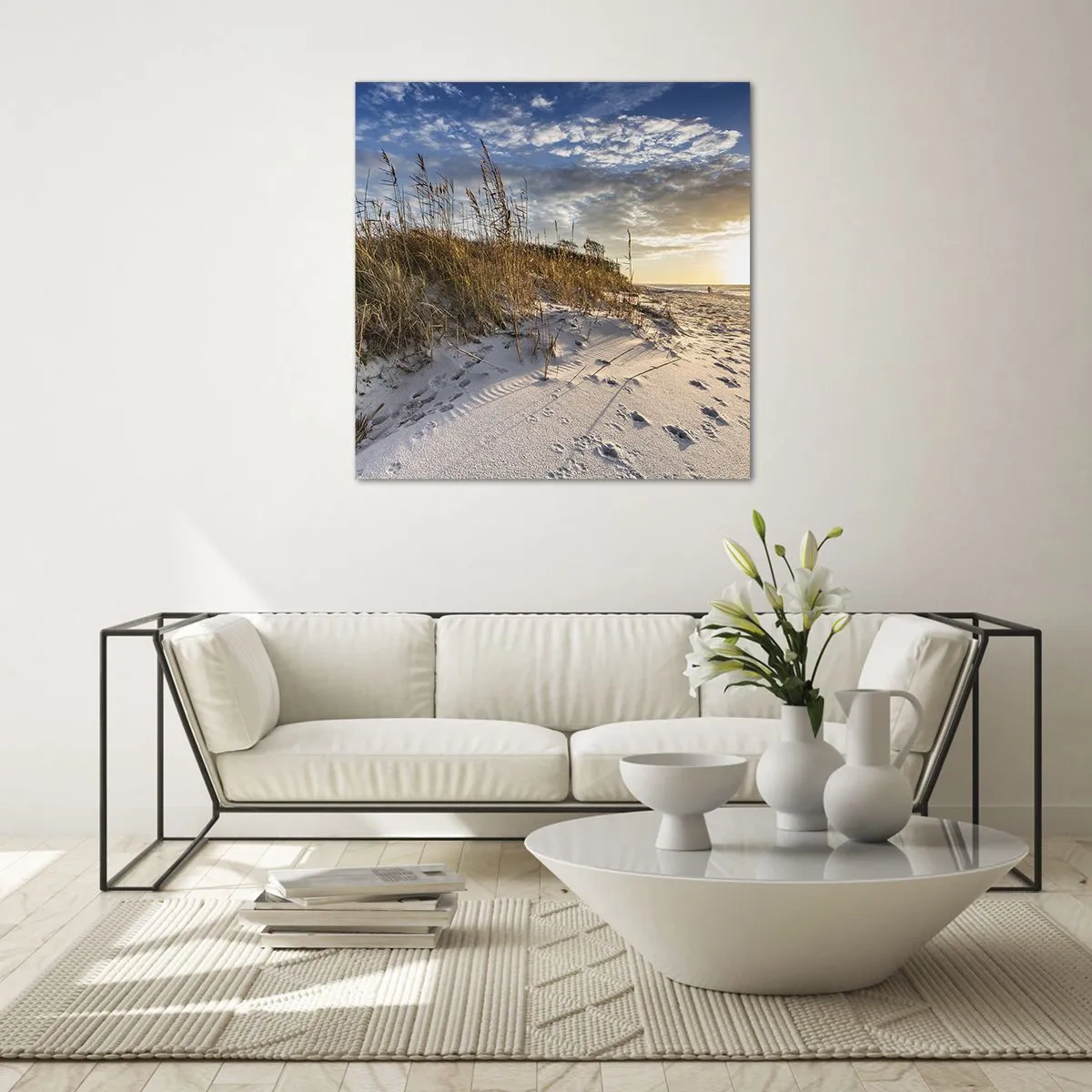 Impression sur verre - Image sur verre - Invitation à la ballade - 60x60 cm