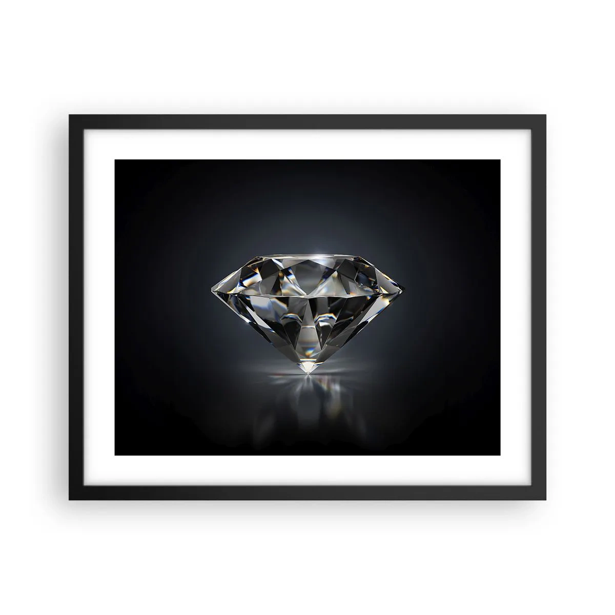 Affiche dans un cadre noir - Poster - La meilleure amie - 50x40 cm