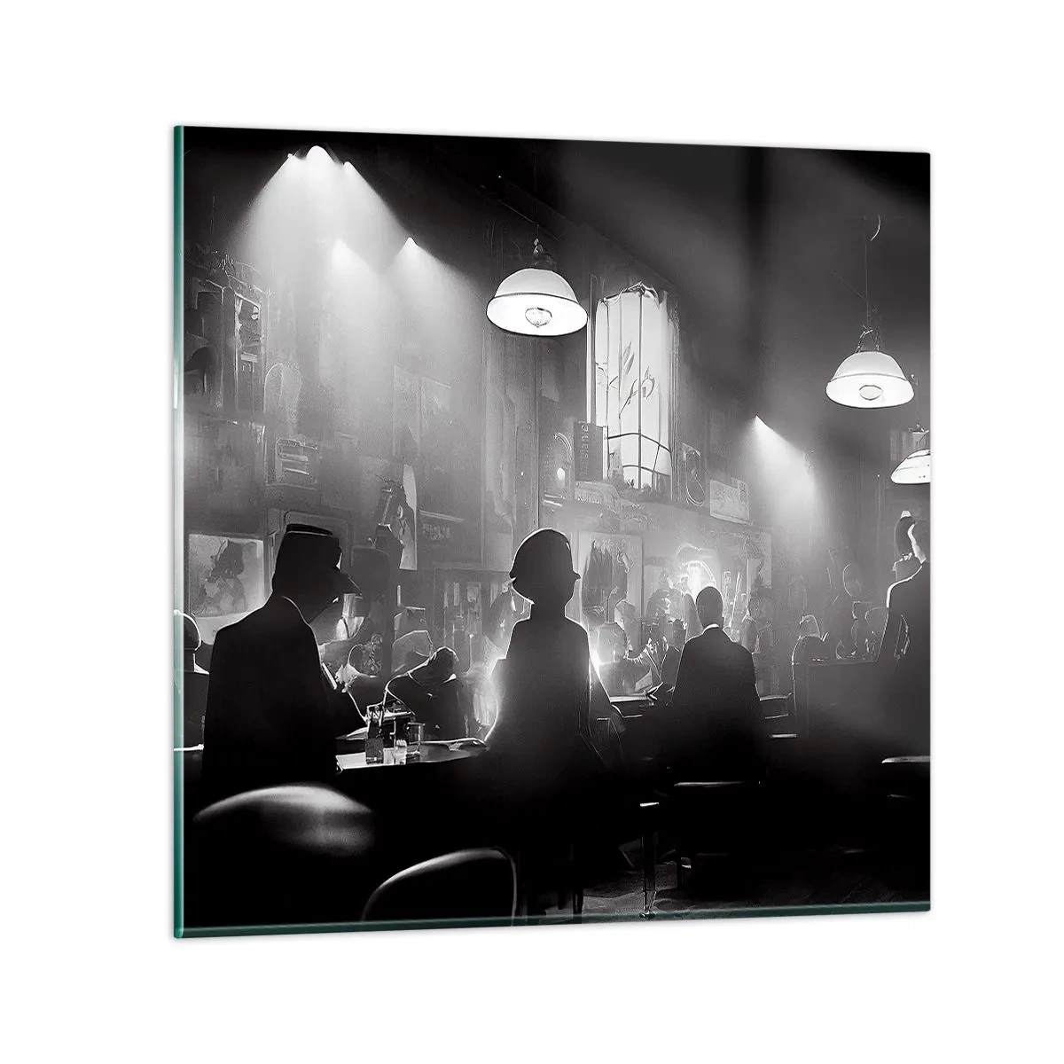 Impression sur verre - Image sur verre - Dans une ambiance jazz - 30x30 cm