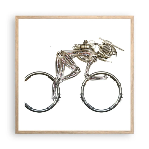 Affiche dans un chêne clair - Poster - Machine exceptionnelle - 60x60 cm