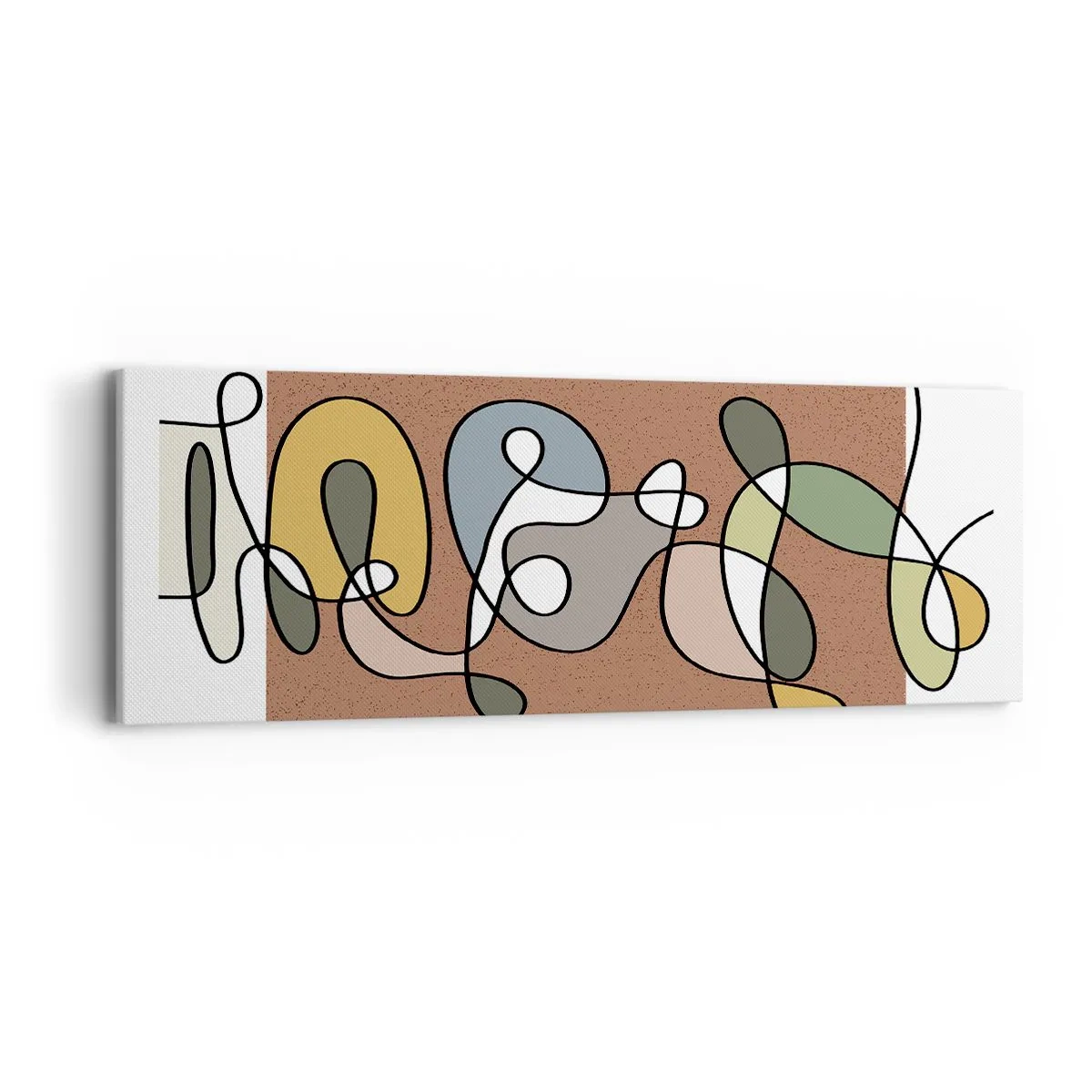 Impression sur toile - Image sur toile - Une abstraction qui mérite le sourire - 90x30 cm