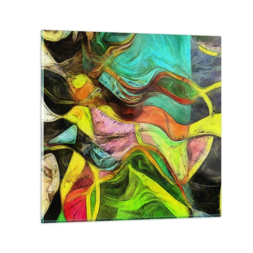Impression sur verre - Image sur verre - Le mouvement c'est la vie - 30x30 cm