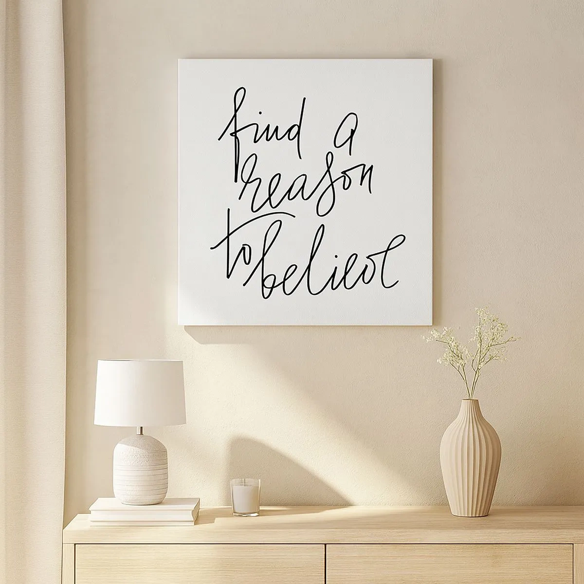 Impression sur toile - Image sur toile - C'est possible - 30x30 cm