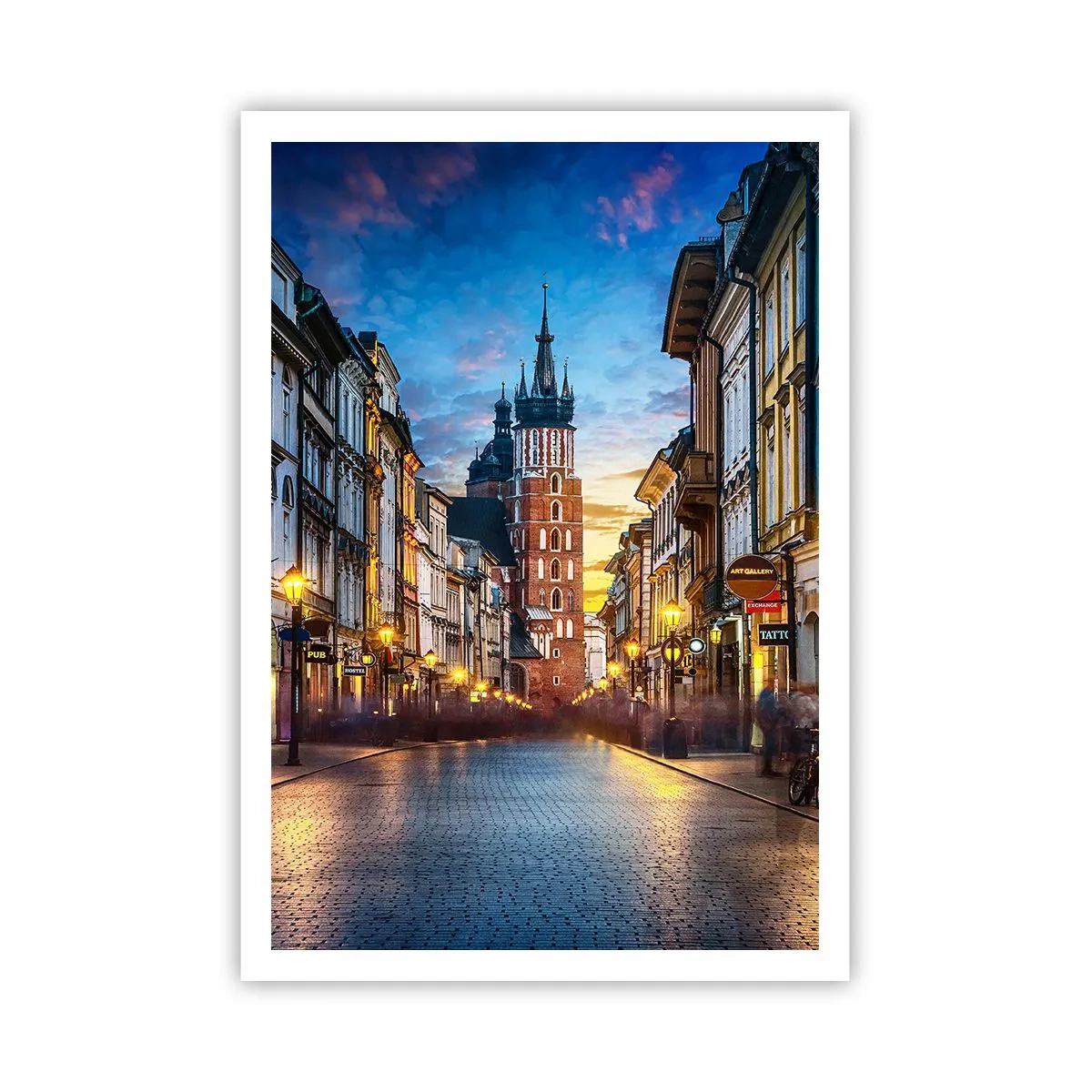 Affiche - Poster - La magie de Cracovie - 70x100 cm