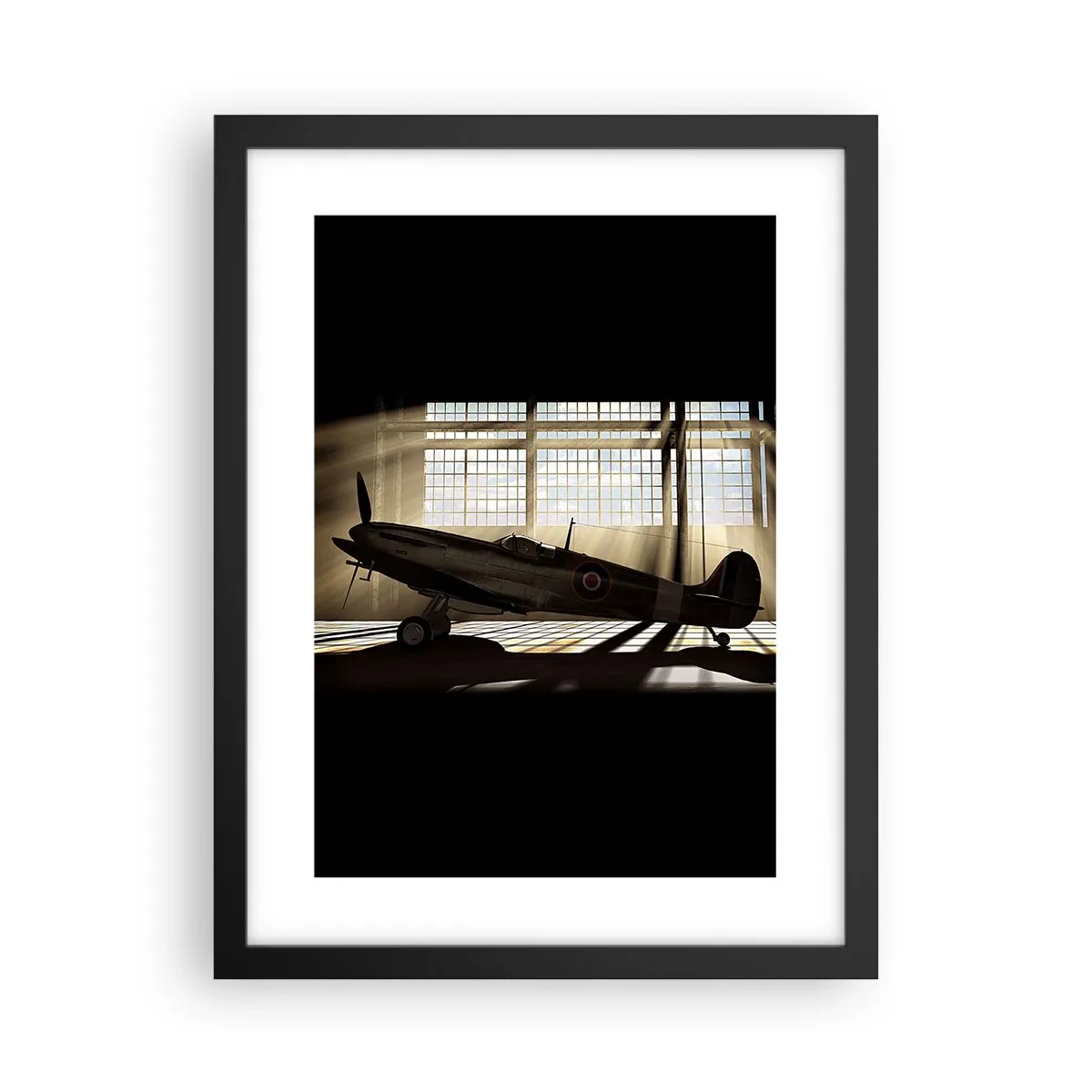 Affiche dans un cadre noir - Poster - Le repos du guerrier - 30x40 cm