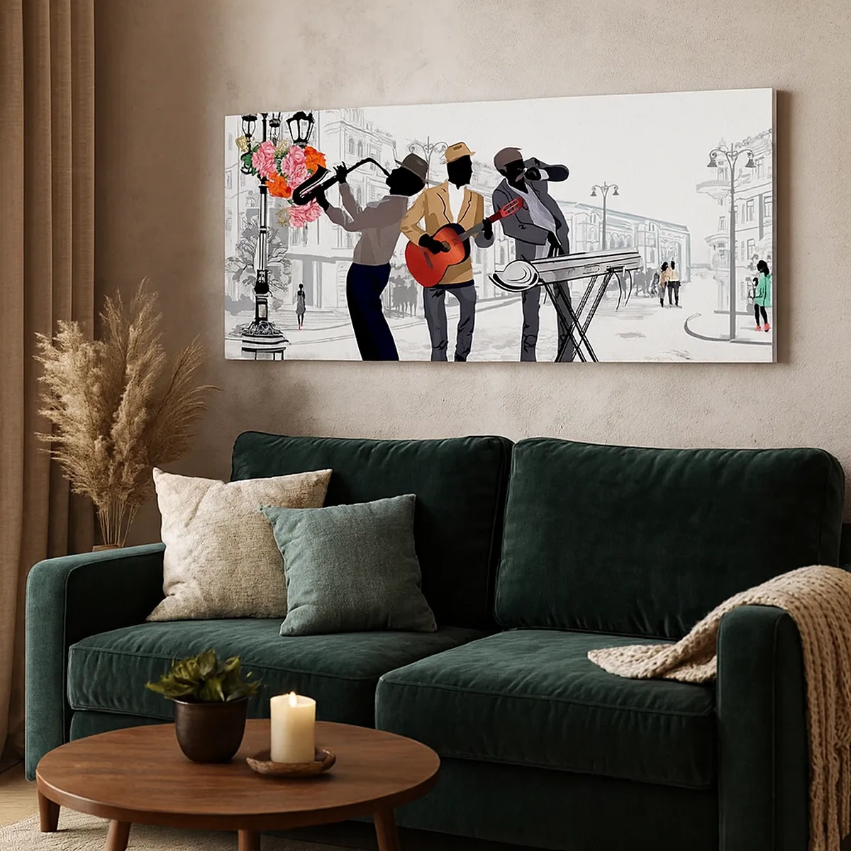 Impression sur toile - Image sur toile - Musique de rue - 30x30 cm