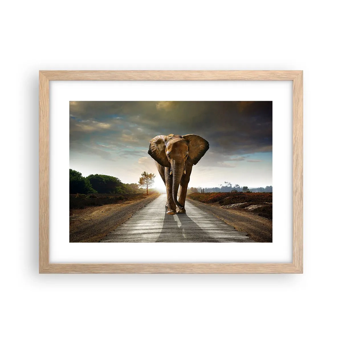 Affiche dans un chêne clair - Poster - Et pas du tout en porcelaine - 40x30 cm