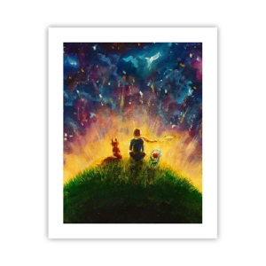 Affiche - Poster - Amour et amitié - le monde entier - 40x50 cm